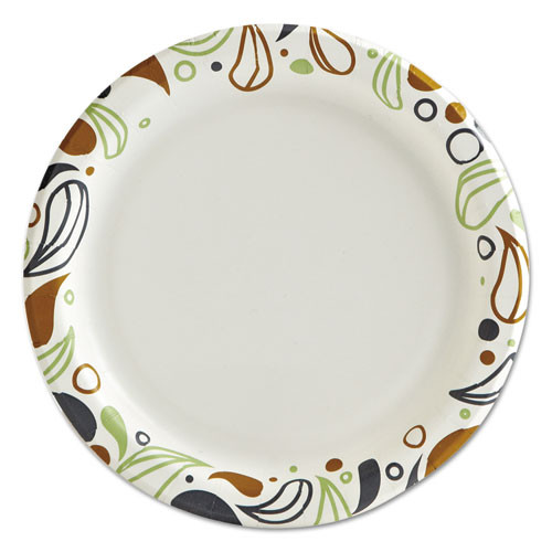 Boardwalk Deerfield Printed Paper Plates  6  Dia Coated Soak Proof 50 Plates Pk  20 Pks Ct (BWKDEER6PLT)