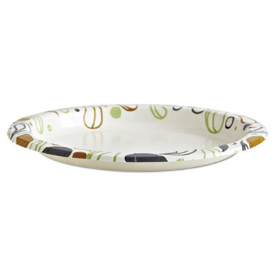 Boardwalk Deerfield Printed Paper Plates  9  Dia Coated Soak Proof 125 Plates Pk  8 Pks Ct (BWKDEER9PLT)