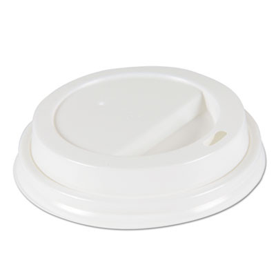 Boardwalk Deerfield Hot Cup Lids for 10oz - 20oz Cups  White  Plastic  50 PK  20 PK Carton (BWKDEERHLIDW)