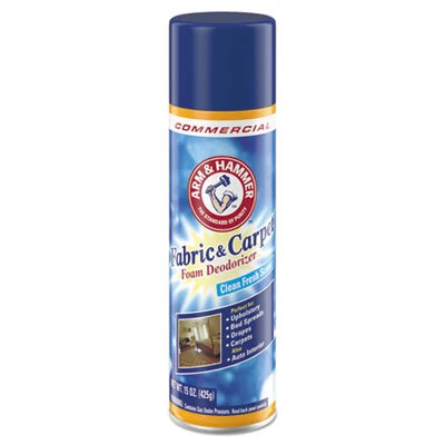 Arm & Hammer Fabric and Carpet Foam Deodorizer  Fresh Scent  15 oz Aerosol  8 Carton (CDC3320000514CT)