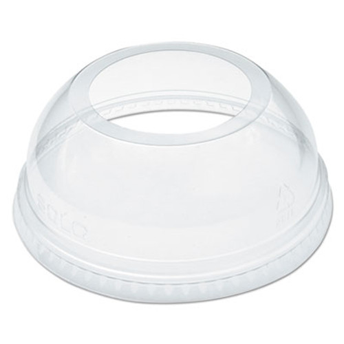 Dart Open-Top Dome Lid for 16-24 oz Plastic Cups  Clear  1 9 Dia Hole  1000 Carton (DCCDLW626)