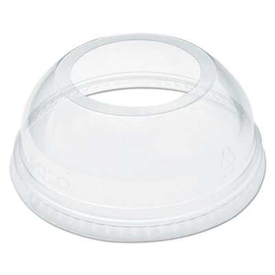 Dart Open-Top Dome Lid for 16-24 oz Plastic Cups  Clear  1 9 Dia Hole  1000 Carton (DCCDLW626)
