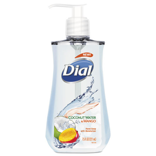 Dial Liquid Hand Soap  7 1 2 oz Pump Bottle  Coconut Water and Mango 12 Carton (DIA12159CT)