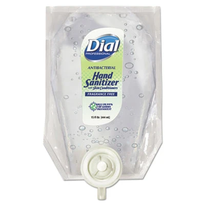 Dial Professional Eco-Smart Gel Hand Sanitizer Refill  Fragrance-Free  15 oz Refill  6 Carton (DIA12258CT)