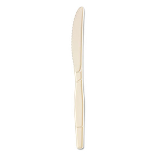 Dixie SmartStock Plastic Cutlery Refill  Knives  7   Series-O Mediumweight Bio-Blend Beige  40 Pack  24 Packs Carton (DXESSK11B)