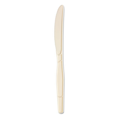 Dixie SmartStock Plastic Cutlery Refill  Knives  7   Series-O Mediumweight Bio-Blend Beige  40 Pack  24 Packs Carton (DXESSK11B)