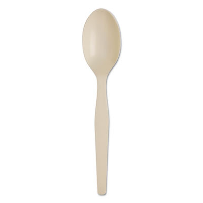 Dixie SmartStock Plastic Cutlery Refill  Spoons  6   Series-O Mediumweight Bio-Blend  Beige  40 Pack  24 Packs Carton (DXESSS11B)
