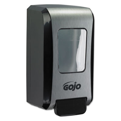 GOJO FMX-20 Soap Dispenser  2000 mL  6 5  x 4 7  x 11 7   Black Chrome  6 Carton (GOJ527106)