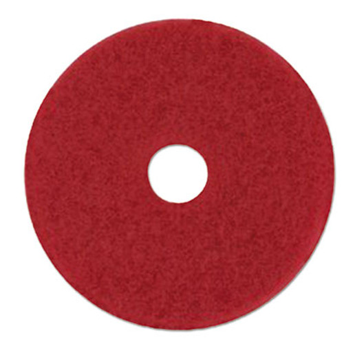 3M Low-Speed Buffer Floor Pads 5100  28  x 14   Red  10 Carton (MMM59065)