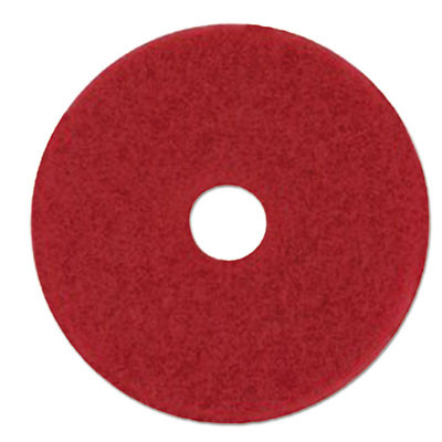3M Low-Speed Buffer Floor Pads 5100  28  x 14   Red  10 Carton (MMM59065)