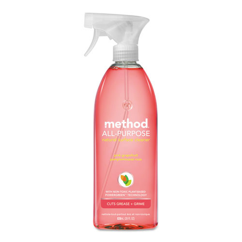 Method All Surface Cleaner  Pink Grapefruit  28 oz Bottle  8 Carton (MTH00010CT)