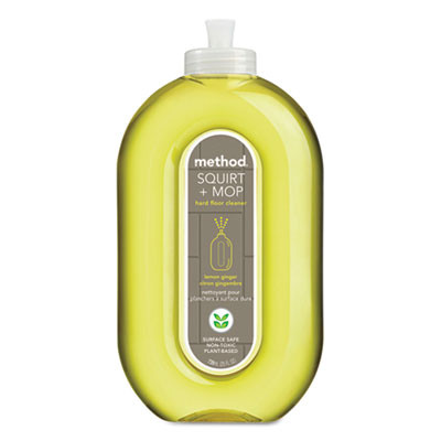 Method Squirt   Mop Hard Floor Cleaner  25 oz Spray Bottle  Lemon Ginger  6 Carton (MTH00563CT)
