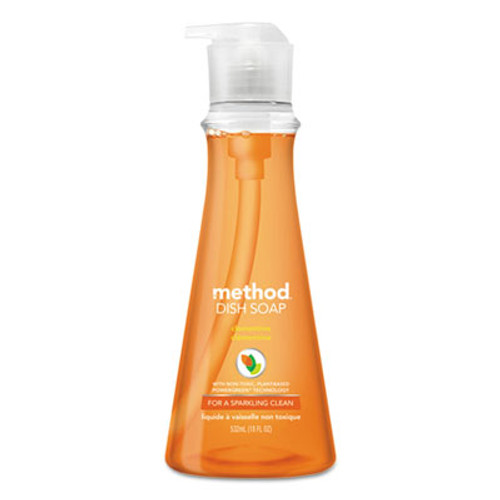 Method Dish Soap  Clementine  18 oz Pump Bottle  6 Carton (MTH00735CT)