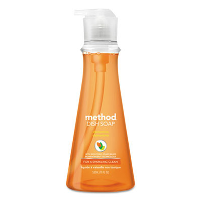 Method Dish Soap  Clementine  18 oz Pump Bottle  6 Carton (MTH00735CT)