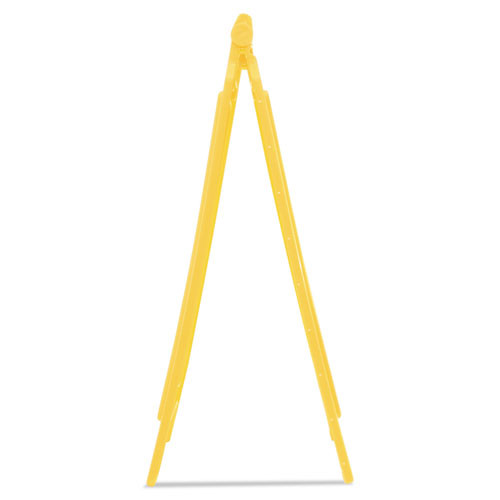 Rubbermaid Commercial Caution Wet Floor Floor Sign  Plastic  11 x 12 x 25  Bright Yellow  6 Carton (RCP611277YWCT)