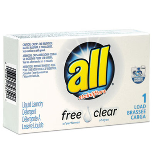 All Free Clear HE Liquid Laundry Detergent  Unscented  1 6 oz Vend-Box  100 Carton (VEN2979351)