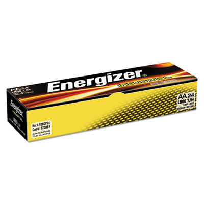 Energizer Industrial Alkaline AA Batteries  1 5V  24 Box (EVEEN91)
