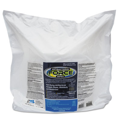 2XL FORCE Disinfecting Wipes Refill  8 x 6  White  900 Pack  4 Carton (TXLL4014)