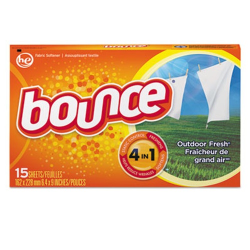 Bounce Fabric Softener Sheets  Outdoor Fresh  15 Box  15 Box Carton (PGC95860CT)