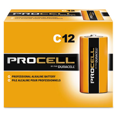 Duracell Procell Alkaline C Batteries  12 Box (DURPC1400)