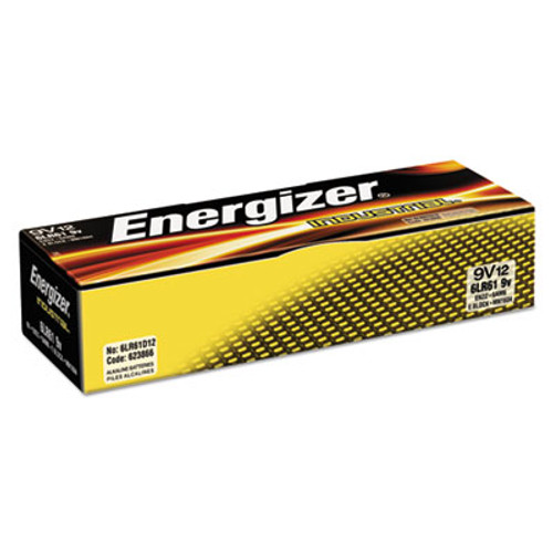 Energizer Industrial Alkaline 9V Batteries  12 Box (EVEEN22)