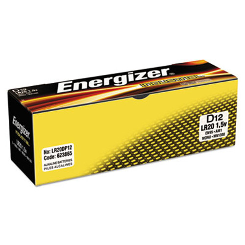 Energizer Industrial Alkaline D Batteries  1 5V  12 Box (EVEEN95)