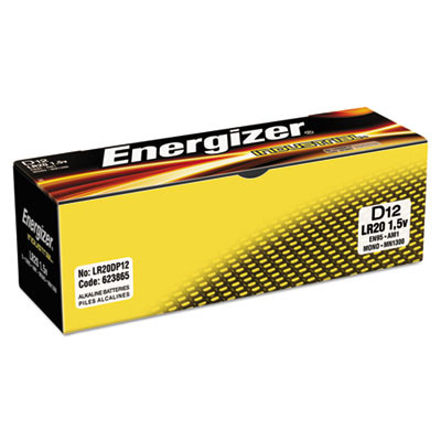 Energizer Industrial Alkaline D Batteries  1 5V  12 Box (EVEEN95)
