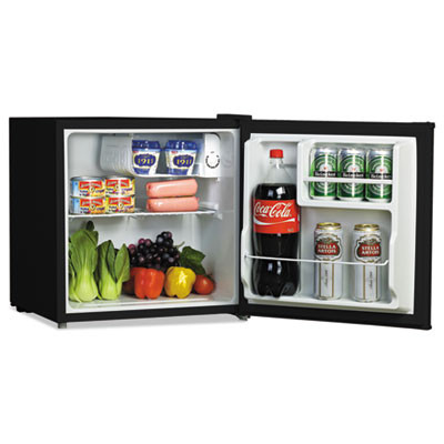 Alera 1 6 Cu  Ft  Refrigerator with Chiller Compartment  Black (ALERF616B)