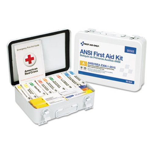 First Aid Only Unitized ANSI Compliant Class A Type III First Aid Kit for 25 People  16 Units (FAO90568)