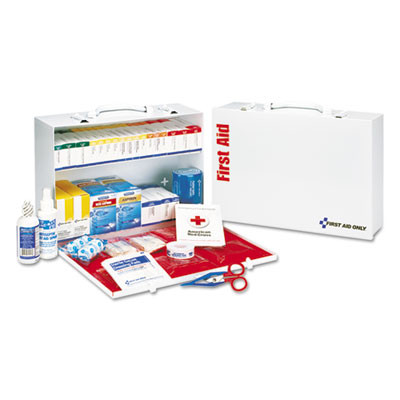 First Aid Only ANSI 2015 Class B  Type I   II Industrial First Aid Kit 75 People  446 Pieces (FAO90573)