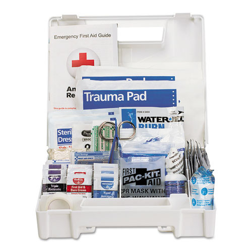 First Aid Only ANSI 2015 Compliant Class A  Type I   II First Aid Kit for 25 People  141 Pieces (FAO90589)