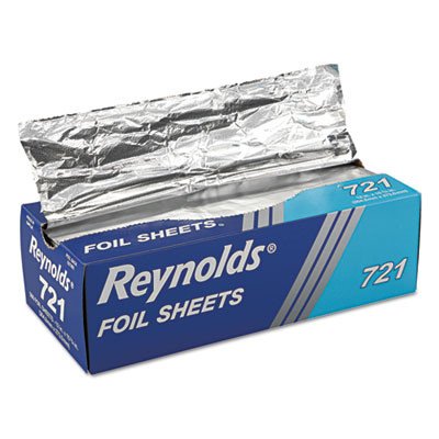 Reynolds Wrap Pop-Up Interfolded Aluminum Foil Sheets  12 x 10 3 4  Silver  500 Box (RFP721BX)