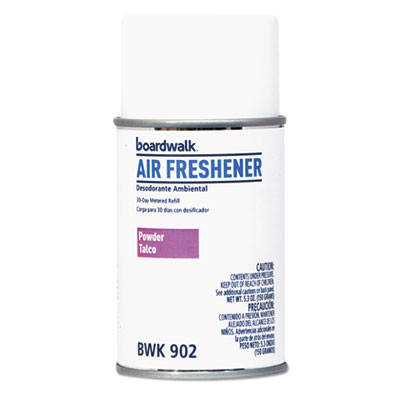 Boardwalk Metered Air Freshener Refill  Powder Mist  5 3 oz Aerosol  12 Carton (BWK902)