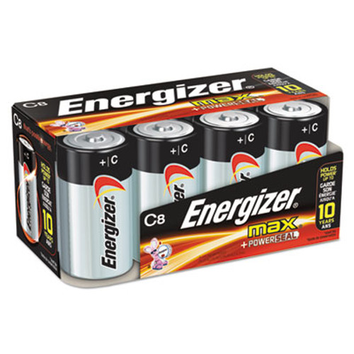 Energizer MAX Alkaline C Batteries  1 5V  8 Pack (EVEE93FP8)