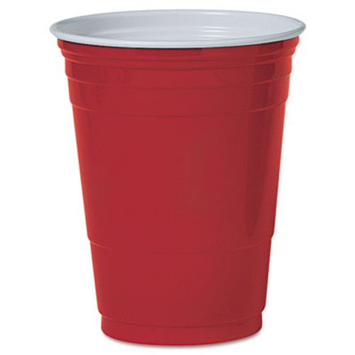 Hefty Easy Grip Disposable Plastic Party Cups, Assorted, 16 oz - 100 count