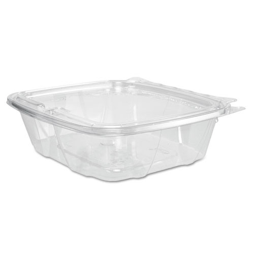 Dart ClearPac Container  6 4 x 1 9 x 7 1  24 oz  Clear  200 Carton (DCCCH24DEF)