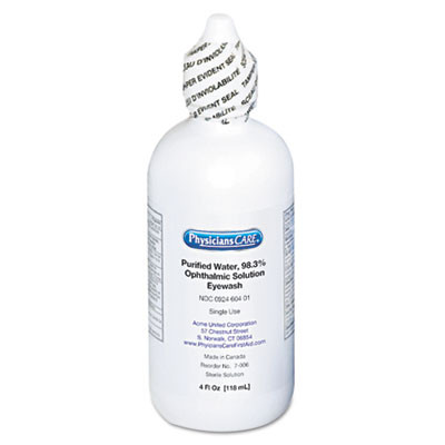 PhysiciansCare by First Aid Only First Aid Refill Components Disposable Eye Wash  4oz (FAO7006)