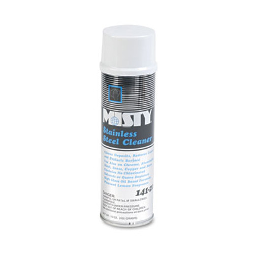 Misty Stainless Steel Cleaner   Polish  Lemon Scent  15oz Aerosol  12 Carton (AMR1001541)