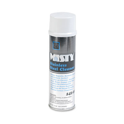Misty Stainless Steel Cleaner   Polish  Lemon Scent  15oz Aerosol  12 Carton (AMR1001541)