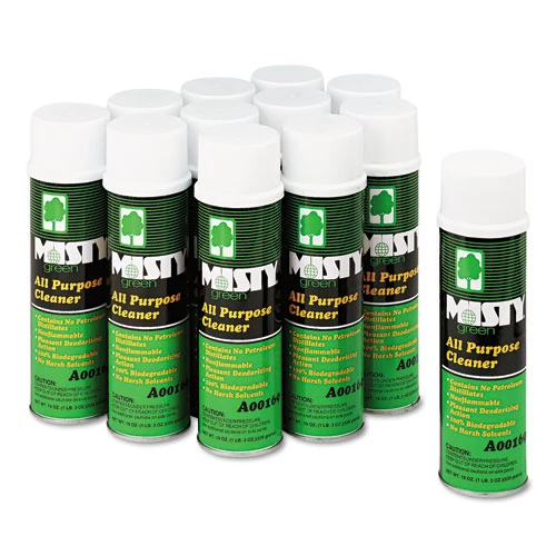 Misty Green All-Purpose Cleaner  Citrus Scent  19oz Aerosol  12 Carton (AMR1001583)