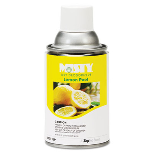 Misty Metered Dry Deodorizer Refills  Lemon Peel  7 oz Aerosol  12 Carton (AMR1001744)