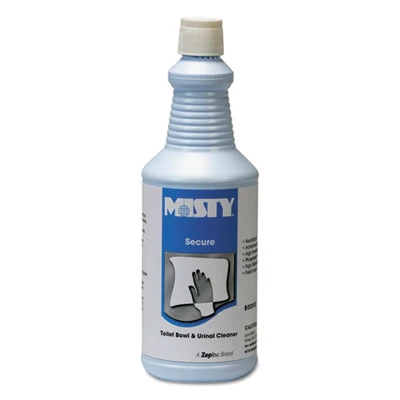 Misty Secure Hydrochloric Acid Bowl Cleaner  Mint Scent  32oz Bottle  12 Carton (AMR1038801)