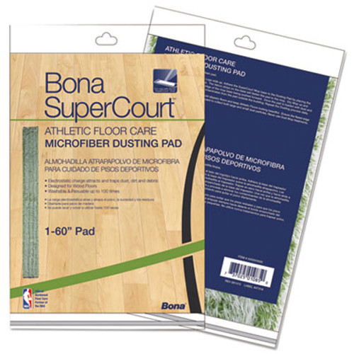 Bona SuperCourt Athletic Floor Care Microfiber Dusting Pad  60   Green (BNAAX0003500)