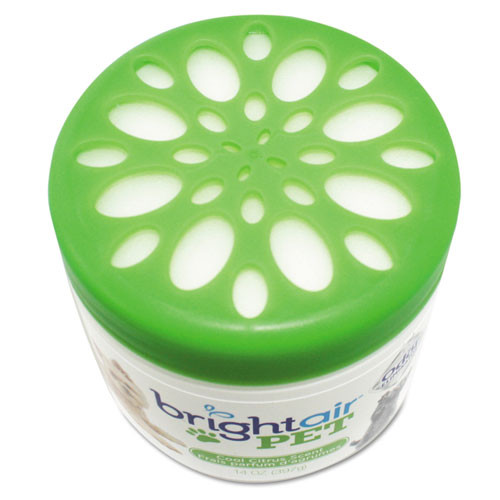 BRIGHT Air Pet Odor Eliminator  Cool Citrus  14 oz Jar  6 Carton (BRI900258)