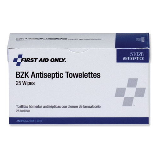 PhysiciansCare by First Aid Only First Aid Antiseptic Towelettes  25 Box (FAO51028)