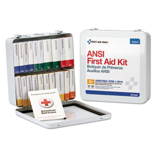 First Aid Only Unitized ANSI Class A Weatherproof First Aid Kit for 50 People  24 Units (FAO90600)