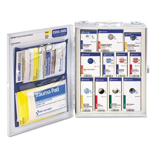 First Aid Only ANSI 2015 SmartCompliance Food Service Cabinet w o Medication 25 People 94 Piece (FAO90658)