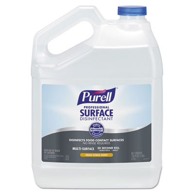 PURELL Professional Surface Disinfectant  Fresh Citrus  1 gal Bottle  4 Carton (GOJ434204)