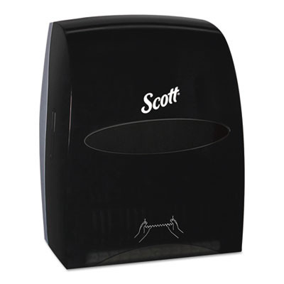 Scott Essential Manual Hard Roll Towel Dispenser  13 06 x 11 x 16 94  Black (KCC46253)