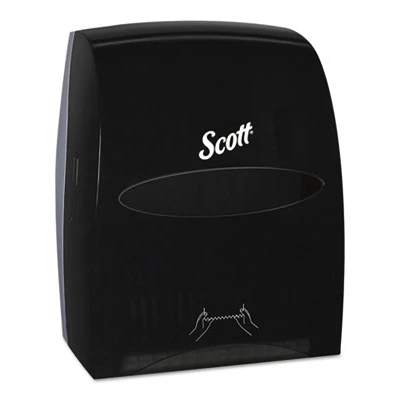 Scott Essential Manual Hard Roll Towel Dispenser  13 06 x 11 x 16 94  Black (KCC46253)